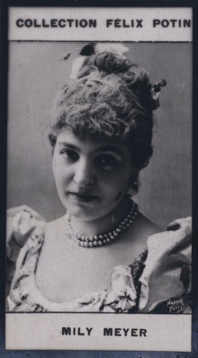 Madame Emilie Mily-Meyer (1860) (s/hvitt-bilde) av European Photographer