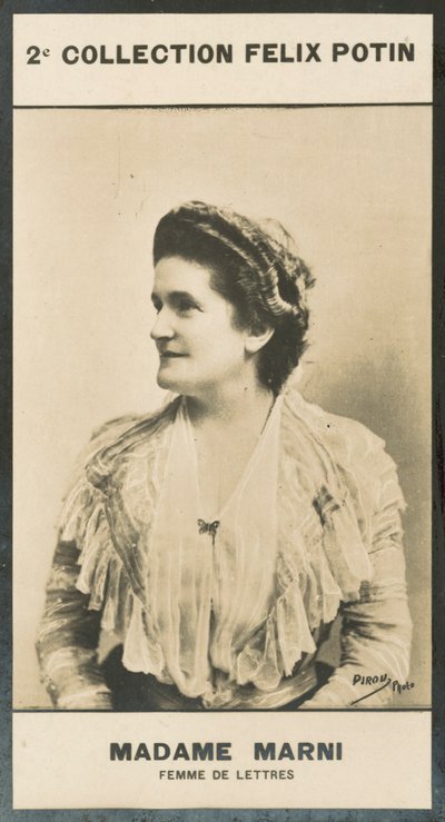 Madame Jeanne Marni, Kvinne av bokstaver av European Photographer
