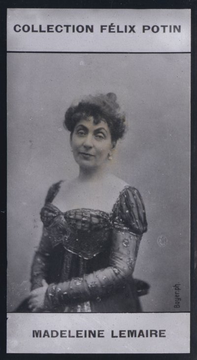 Madeleine Lemaire (1845) (s/hvitt-bilde) av European Photographer