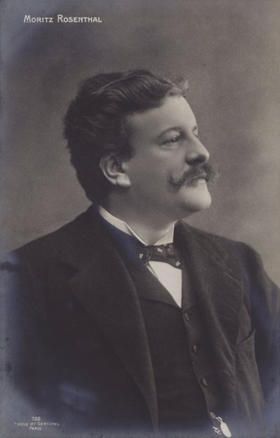 Moritz Rosenthal , polsk pianist og komponist av European Photographer