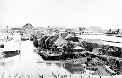 Native Houses, Saigon, ca. 1870-tallet av European Photographer