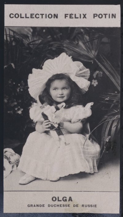 Olga, storhertuginne av Russland (1895) (s/hvitt-bilde) av European Photographer