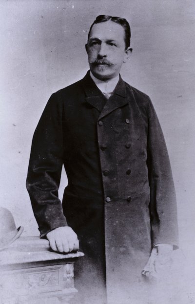 Oskar Lenz, tysk-østerriksk geolog og mineralog (s/hvitt bilde) av European Photographer