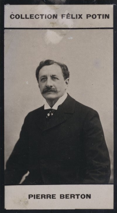 Pierre Berton (1842) (s/hvitt-bilde) av European Photographer