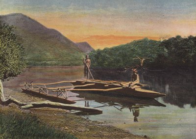 Pirogue of the Riviere De Monio av European Photographer