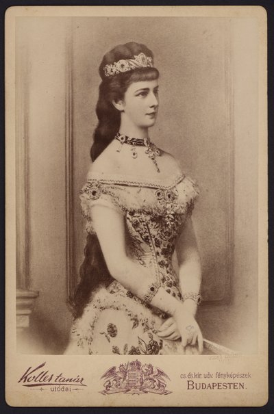 Portrett, keiserinne Elisabeth av Østerrike, kjent som Sisi (s/h-foto) av European Photographer