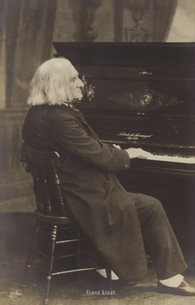Portrett av Franz Liszt av European Photographer