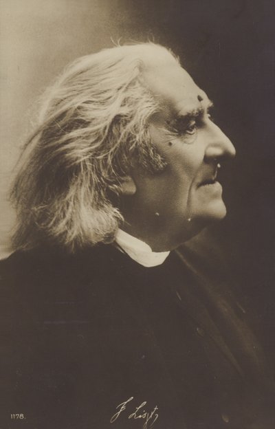 Portrett av Franz Liszt av European Photographer