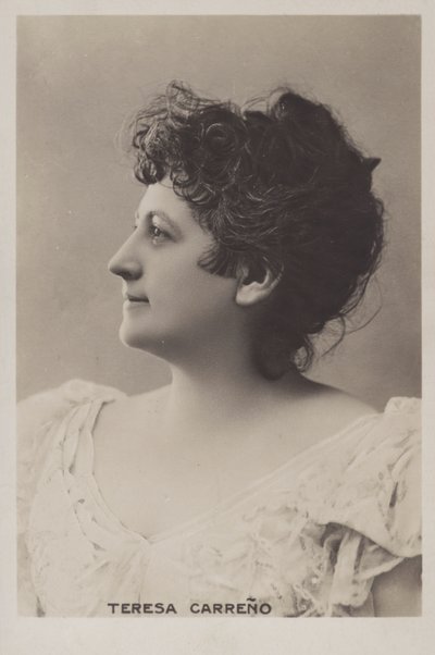 Teresa Carreno , venezuelansk pianist, sanger, komponist og dirigent av European Photographer