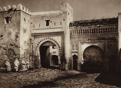 Tetuan, Gamle byporten (s/hvitt bilde) av European Photographer
