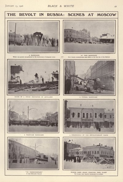 Opprøret i Russland, scener i Moskva av European Photographer