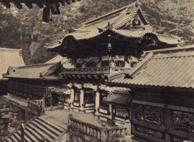 Toshogu, Nikko, Yomei-mon (s/hvitt bilde) av European Photographer