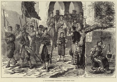 Et montenegrinsk bryllup (gravering) av European School