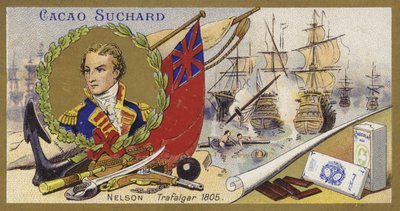 Admiral Lord Nelson og slaget ved Trafalgar, 1805 av European School