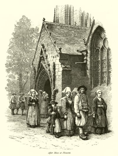 Etter messe ved Plouaret (gravering) av European School