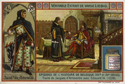 Avtale om en traktat mellom Jacob van Artevelde av Gent og kong Edward III av England, 1339 av European School