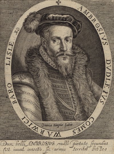 Ambrose Dudley, 3. jarl av Warwick (gravering) av European School