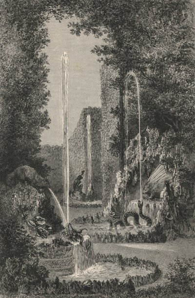 Antikkens labyrint i Versailles (gravering) av European School