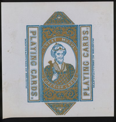 Kunstverk for spillkort (litho) av European School