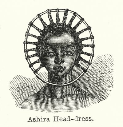 Ashira Hodeplagg (gravering) av European School