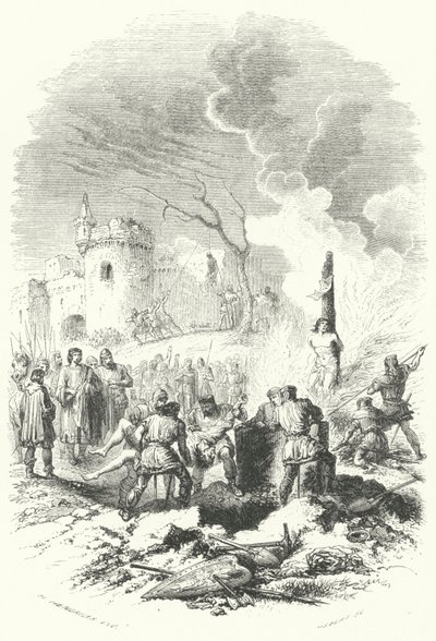 Baldwin V, greve av Hainaut, gjenoppretter orden i farens land (gravering) av European School