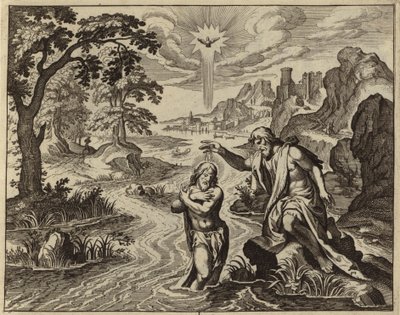 Jesu Kristi dåp (gravering) av European School