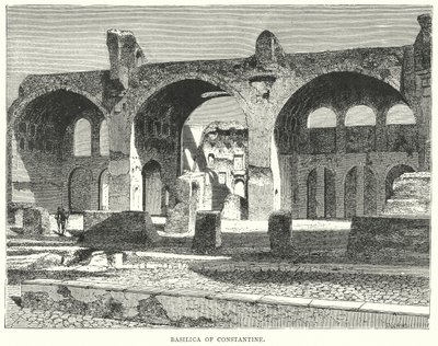 Konstantins basilika (gravering) av European School