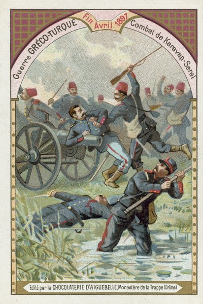 Slaget ved Karavan-Serai, gresk-tyrkisk krig, april 1897 av European School