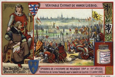 Velsignelse av den flamske hæren før slaget ved Courtrai, 1302 av European School