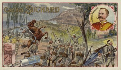 Den britiske generalen Sir William Penn Symons ble dødelig såret i slaget ved Glencoe, Boer War, 20. oktober 1899 av European School