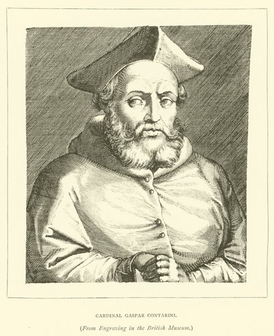Kardinal Gaspar Contarini (gravering) av European School