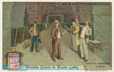 Champagne, Liebig-kort, tidlig på 1900-tallet (kromo) av European School