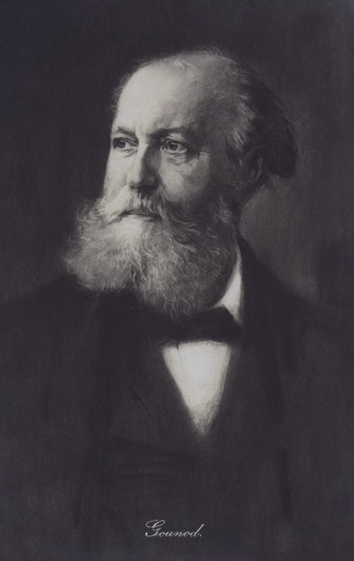 Charles Gounod , fransk pianist og komponist (litho) av European School