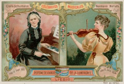 Clara Schumann og Wilma Neruda av European School