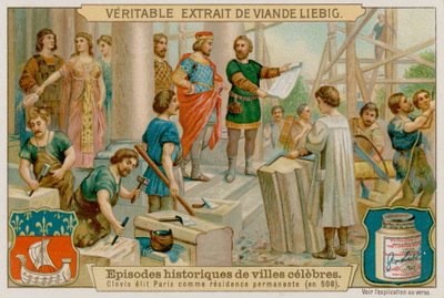 Clovis velger Paris som hovedstad i 508 e.Kr av European School