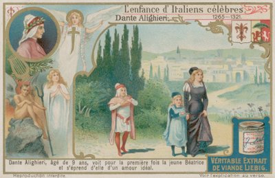 Dante Alighieri ser Beatrice for første gang i en alder av ni av European School