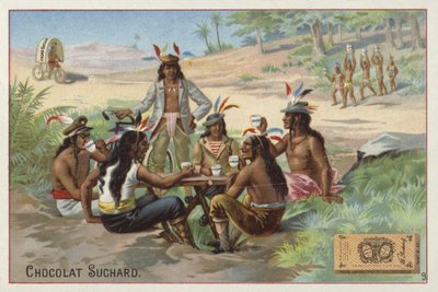 Drikker Suchard-sjokolade av European School