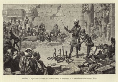 Egypt - Demonstrasjon av en slangetjarmer av European School