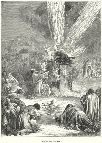 Elia på Karmel (gravering) av European School