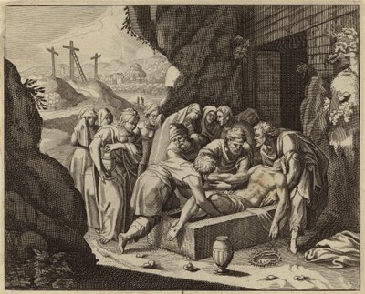 Jesu Kristi begravelse (gravering) av European School
