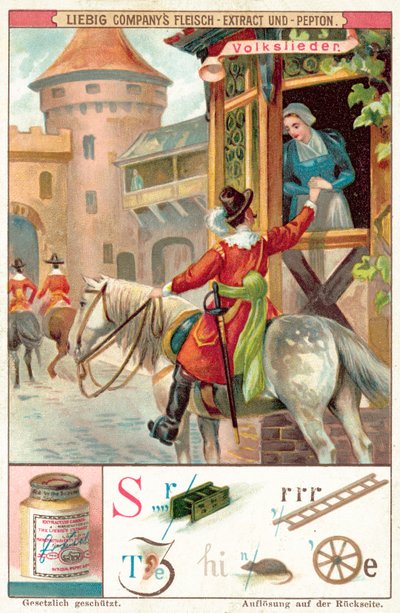 Folkesang (chromolitho) av European School