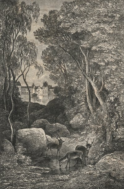 Fontainebleau (gravering) av European School