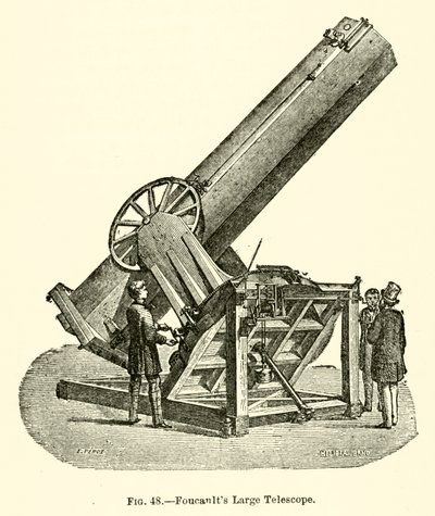 Foucaults store teleskop (gravering) av European School