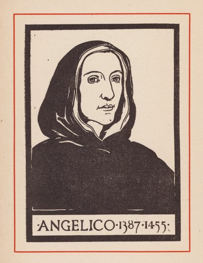 Fra Angelico , italiensk renessansekunstner (lito) av European School