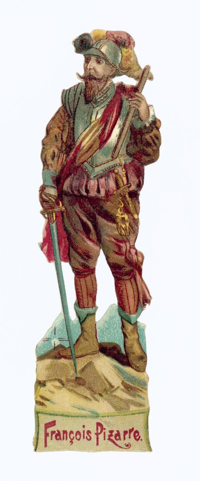 Francisco Pizarro (chromolitho) av European School