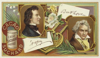 Frederic Chopin og Ludwig van Beethoven av European School