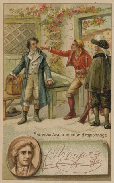 Fransk vitenskapsmann Francois Arago anklaget for spionasje av spanjolene, Mallorca, 1808 av European School
