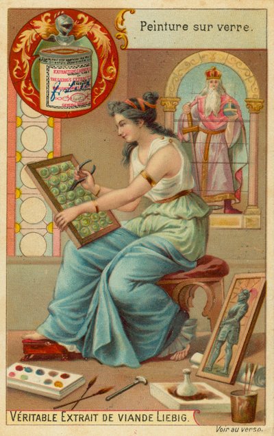 Glassmaling av European School