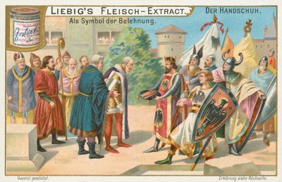 Hansker, Liebig-kort, tidlig på 1900-tallet (kromo) av European School