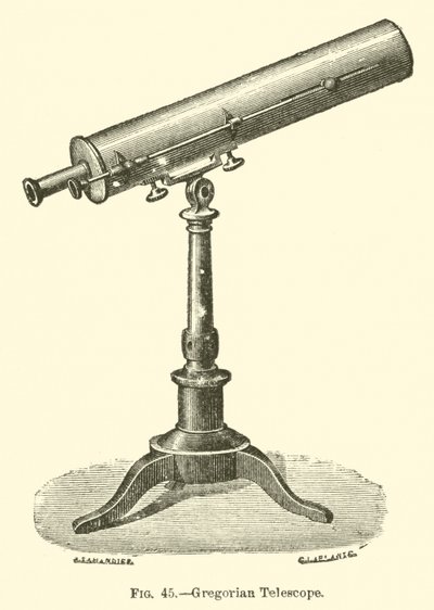 Gregorian Telescope (gravering) av European School